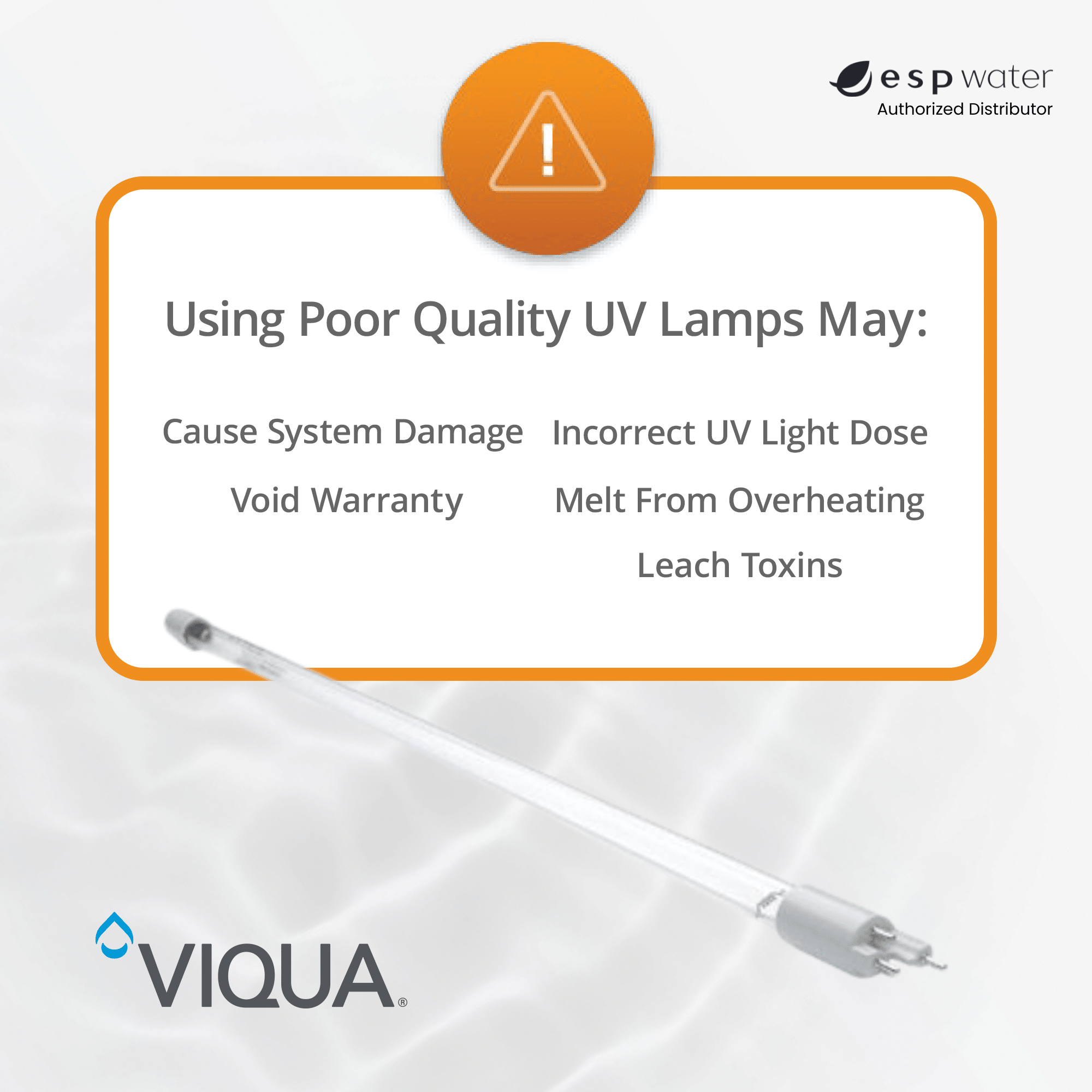 VIQUA S410RL - HO UV Lamp for VH410, VH410M, VH410 - F20 S410RL-HO - ESP Water
