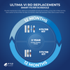 Ultima VI Filter Change Replacement Schedule Infographic