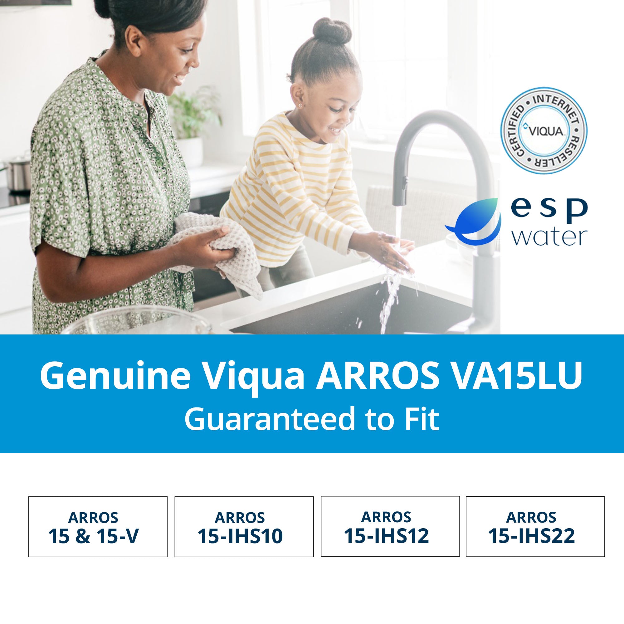 VIQUA VA15LU UV Lamp with Integrated Sleeve for ARROS 15, 15-V, 15-IHS10, 15-IHS12, 15-IHS22 - ESP Water 