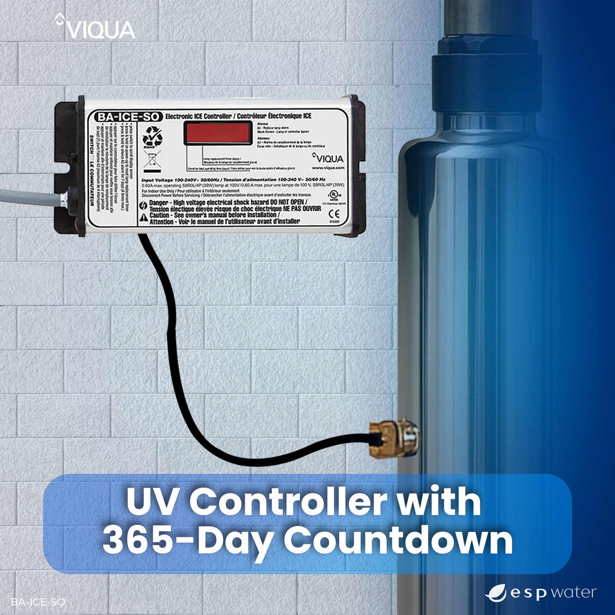 VIQUA BA - ICE - SO UV Ozone Controller for S2Q - OZ and S8Q - OZ BA-ICE-SO - ESP Water