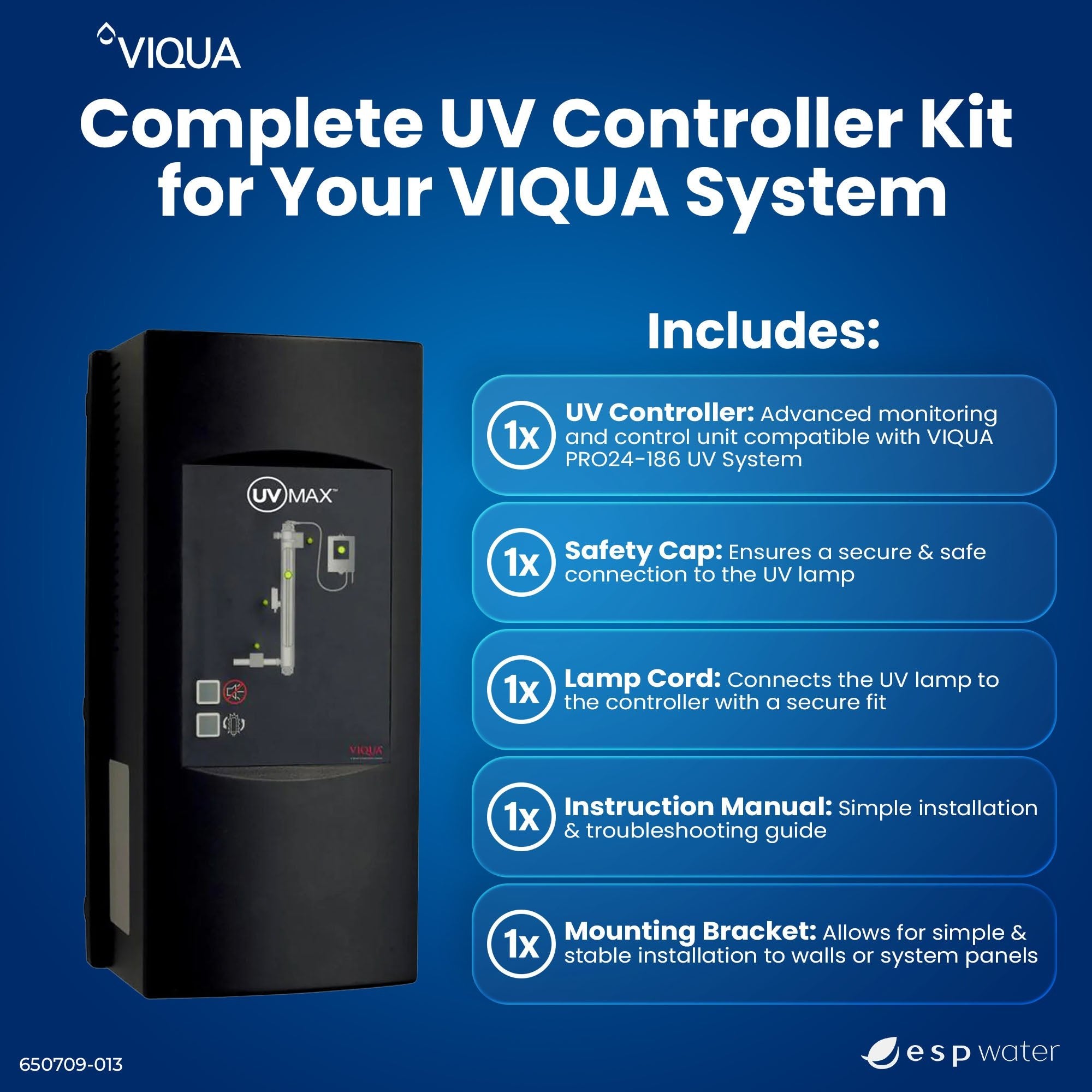 VIQUA 650709 - 013 UV Controller for PRO24 - 186 650709-013 - ESP Water