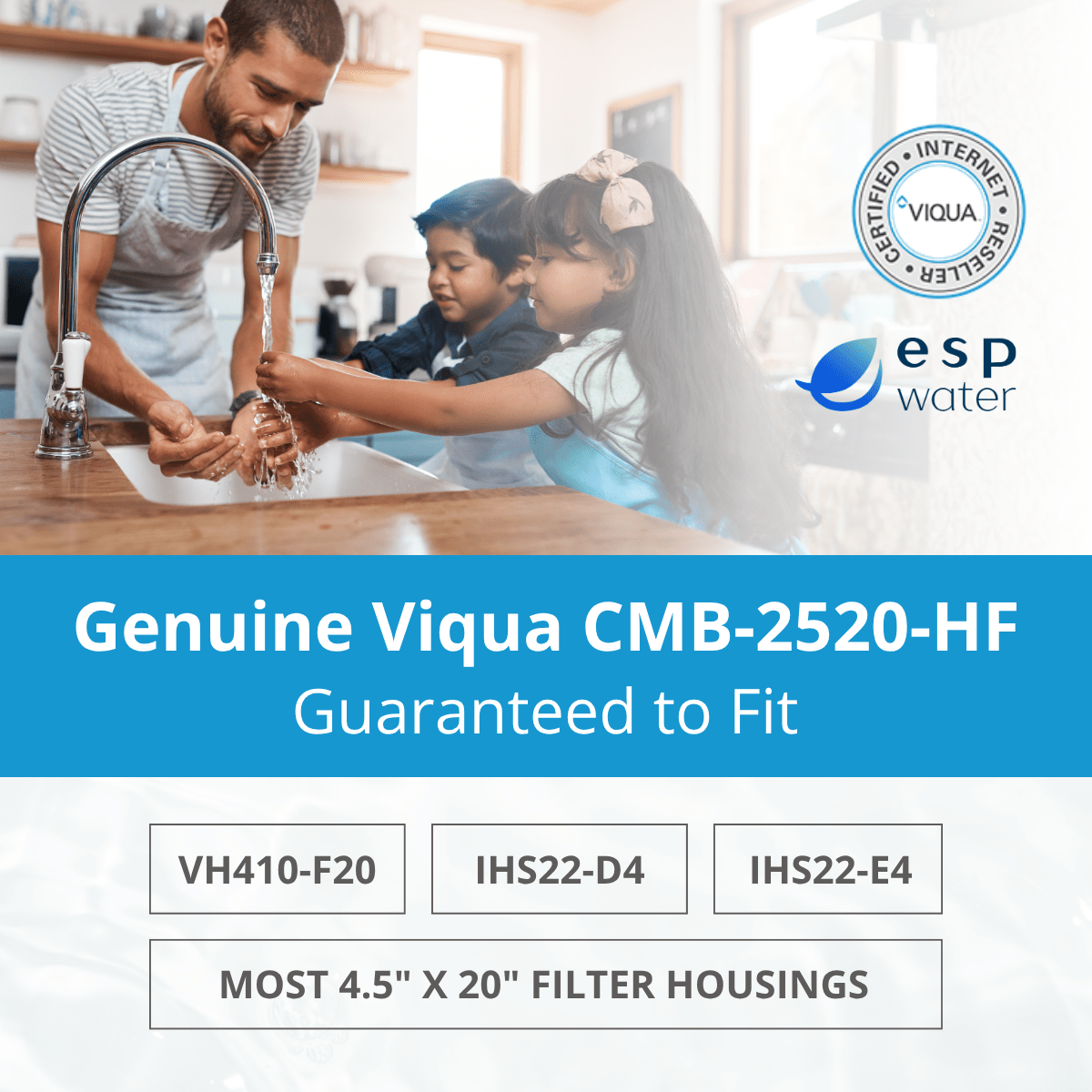 VIQUA CMB - 2520 - HF Sediment Filter 20 Micron 4.5" x 20" CMB-2520-HF - ESP Water