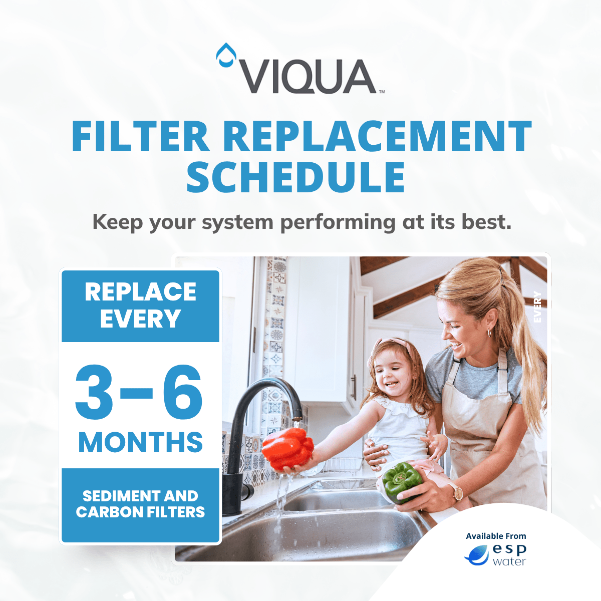 VIQUA AWP117 Sediment/Carbon Filter 5 Micron 2.5" x 10" AWP117 - ESP Water