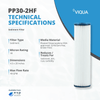 VIQUA PP30 - 2HF Pleated Sediment Filter 30 Micron 4.5" x 20" PP30-2HF - ESP Water