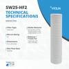 VIQUA SW25 - HF2 String - Wound Sediment Filter 25 Mic 4.5" x 20" SW25-HF2 - ESP Water