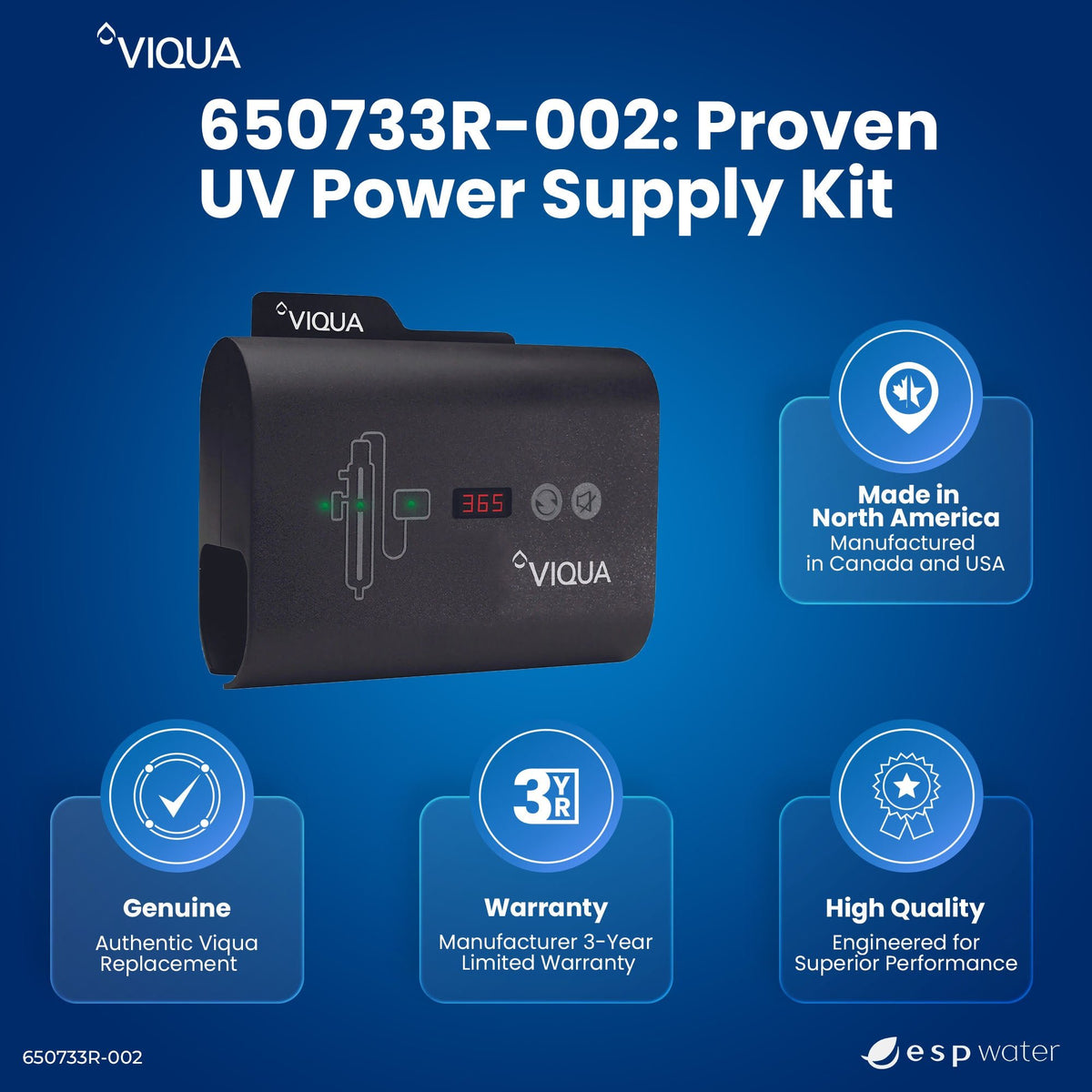 VIQUA 650733R-002 UV Controller Kit for D4, D4-V, C4, B4, IHS