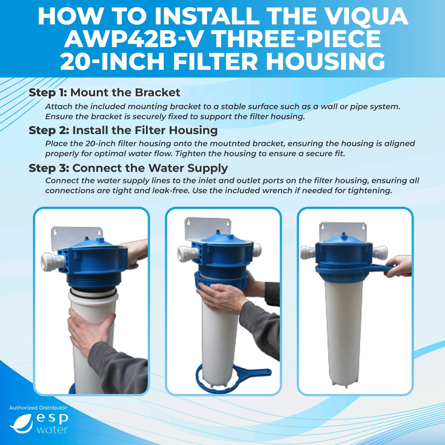 Viqua_AWP42B-B_Filter_Housing_kit_installation