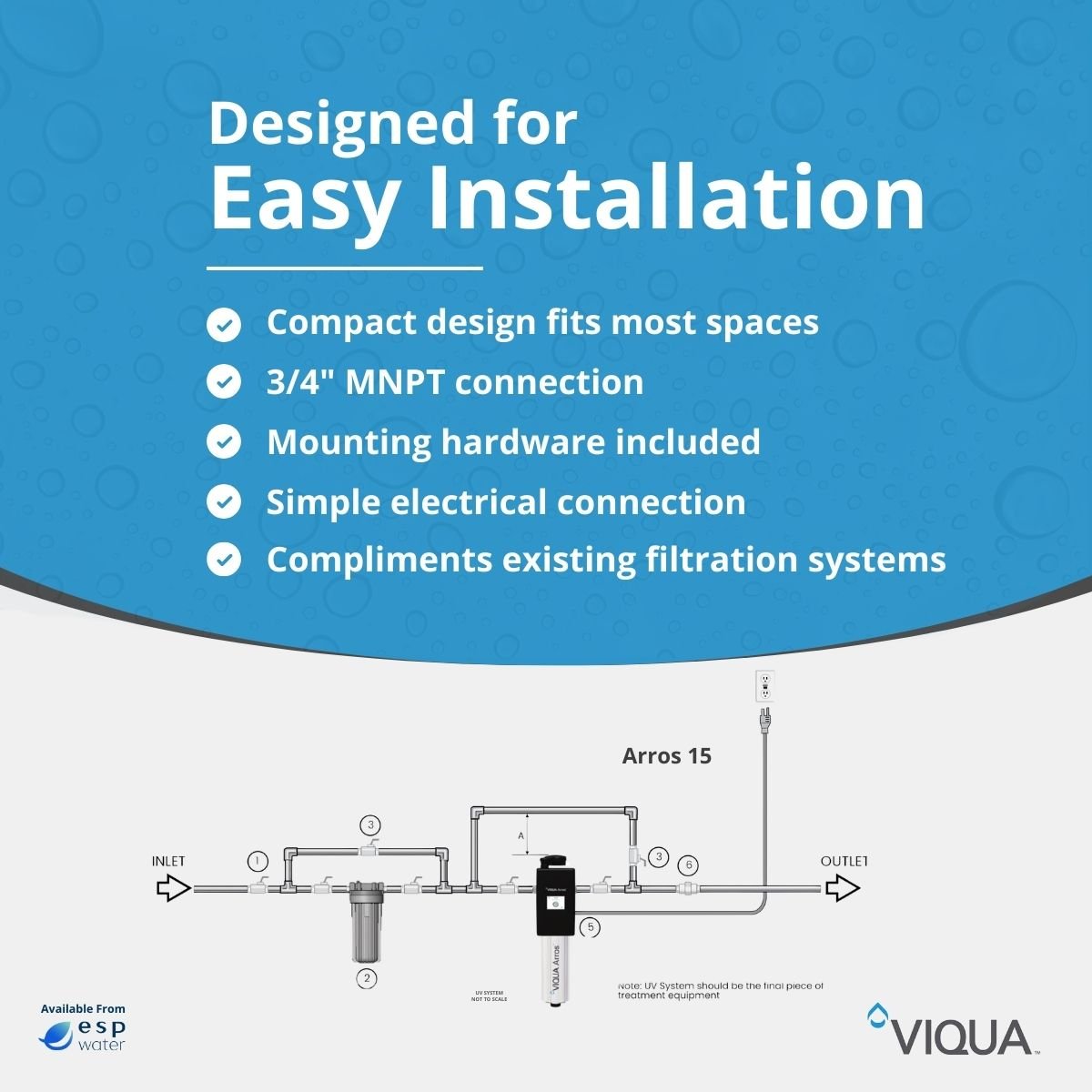 VIQUA Arros 15 UV System 15 GPM Arros 15 - ESP Water