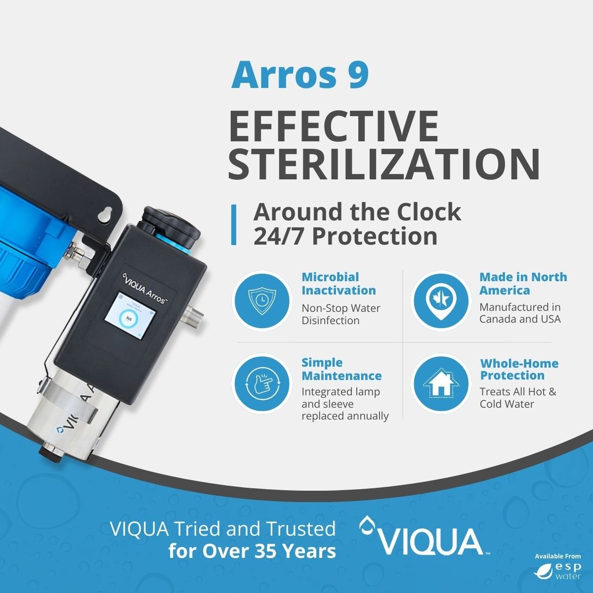 VIQUA Arros 9 UV System 9 GPM Arros 9 - ESP Water