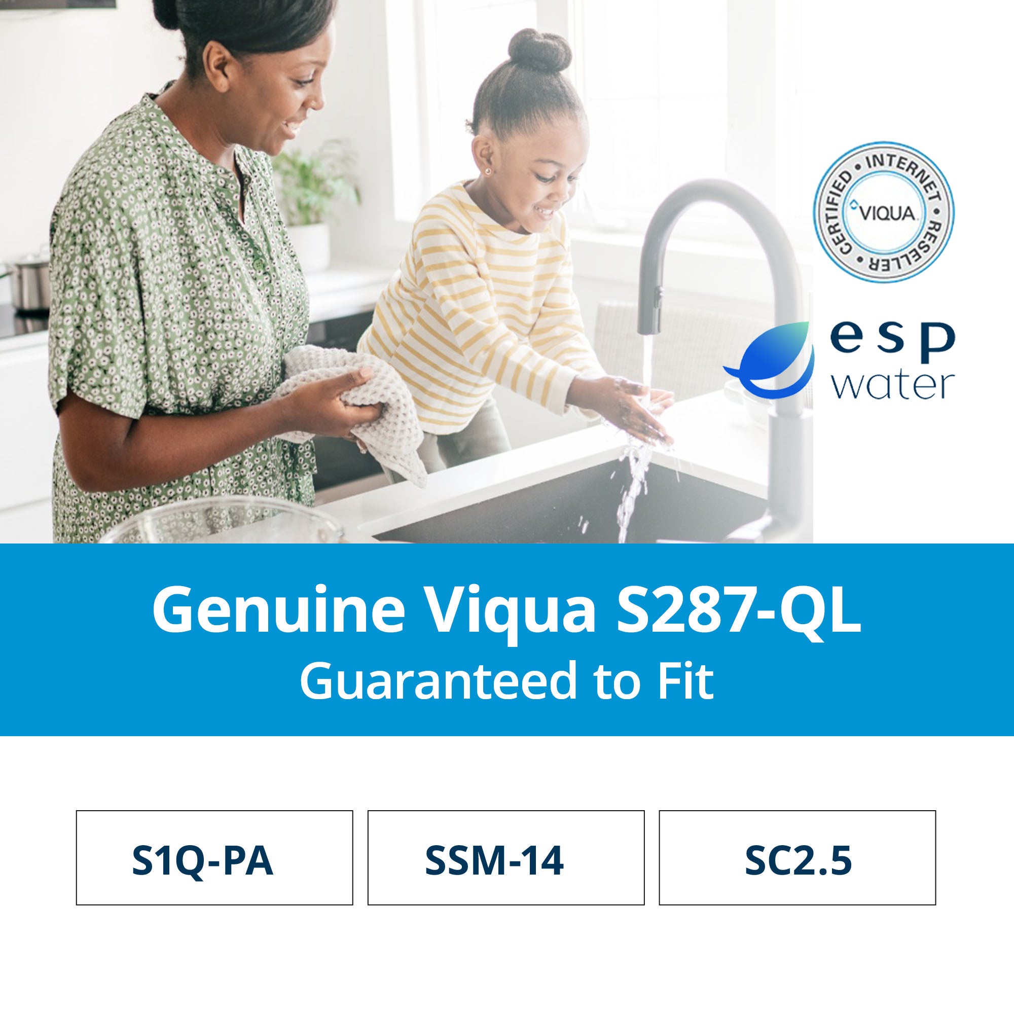 VIQUA S287 - QL UV Lamp and Sleeve Kit for S1Q - PA, SSM - 14, SC2.5 S287-QL - ESP Water