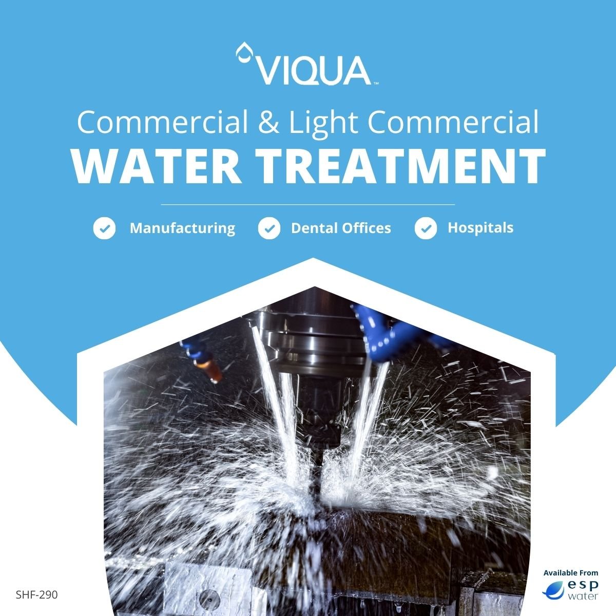 VIQUA SHF - 290 UV System 290 GPM 4" Flange SHF-290 - ESP Water