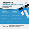 VIQUA VH200 - F12 UV System with Sediment and Carbon Filter 9 GPM 1" MNPT VH200-F12 - ESP Water