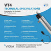 VIQUA VT4 UV System 3.5 GPM 1/2" MNPT VT4 - ESP Water