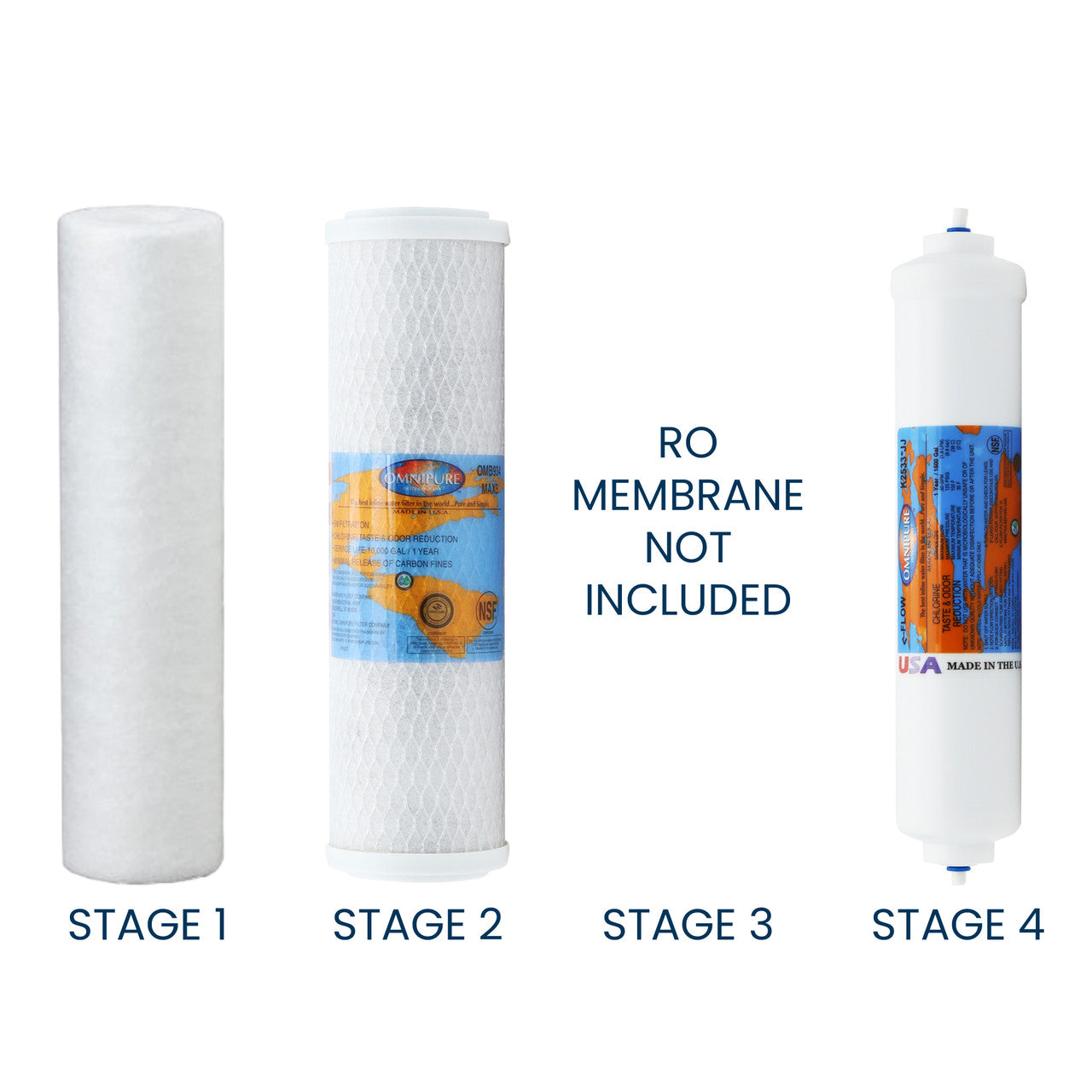 PUREVALUE 4EZ50 Compatible RO Filter Replacement Bundle Reverse Osmosis Membrane Sold Separately YS-4EZ50