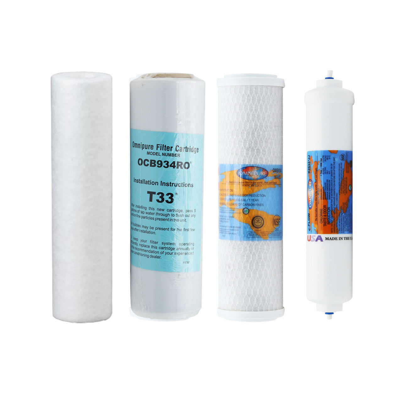 iSpring RCC7 5-Stage Compatible Replacement Filter Bundle for 75 GPD Reverse Osmosis System Membrane Sold Separately YS-ISPG-RCC7