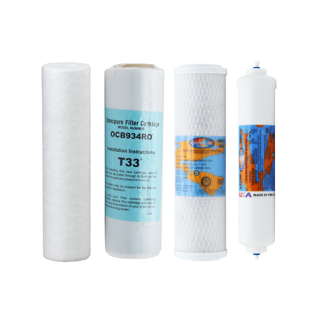 iSpring RO100 5-Stage Compatible Replacement Filter Bundle for 100 GPD Reverse Osmosis System Membrane Sold Separately YS-ISPG-RO100