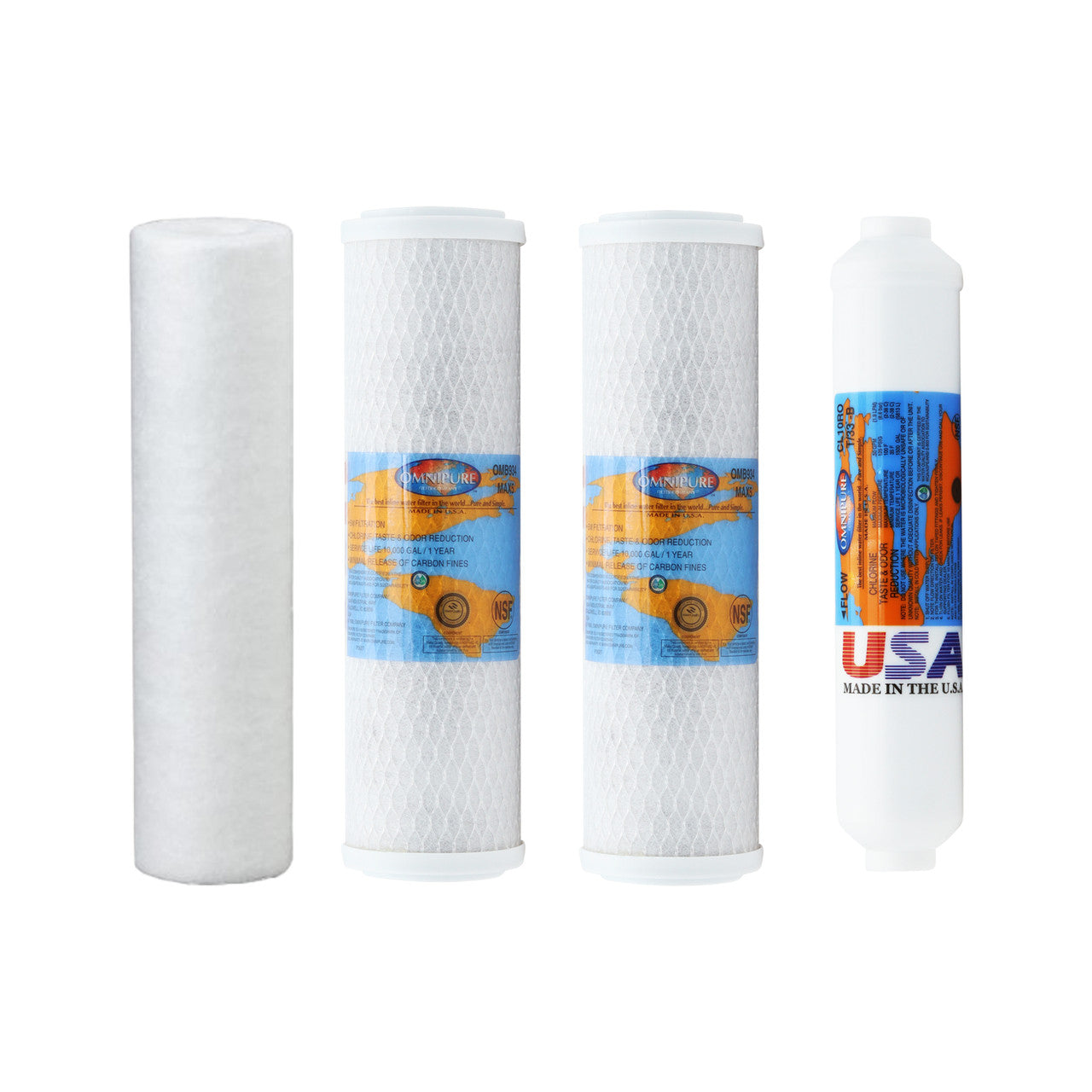 1-Year Replacement Filter Kit for PuROLine PL50T50 Reverse Osmosis System RO Membrane Sold Separately YS-PL50T50