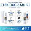PuROLine PL50T50 RO Replacement Filter Kit - Membrane Sold Separately