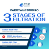 PuROTwist 3000 RO Replacement Filter Kit - No Membrane YS-PURO3T50 - ESP Water