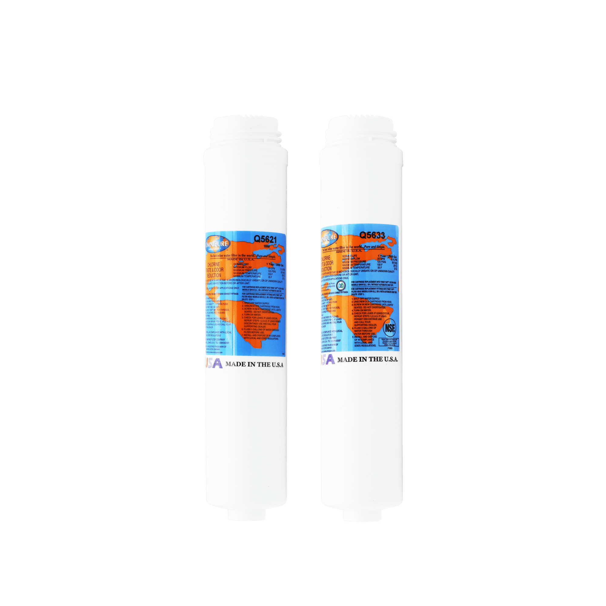 PuROTwist 4000 RO Replacement Filter Kit - Membrane Sold Separately YS-PURO4T50 - ESP Water