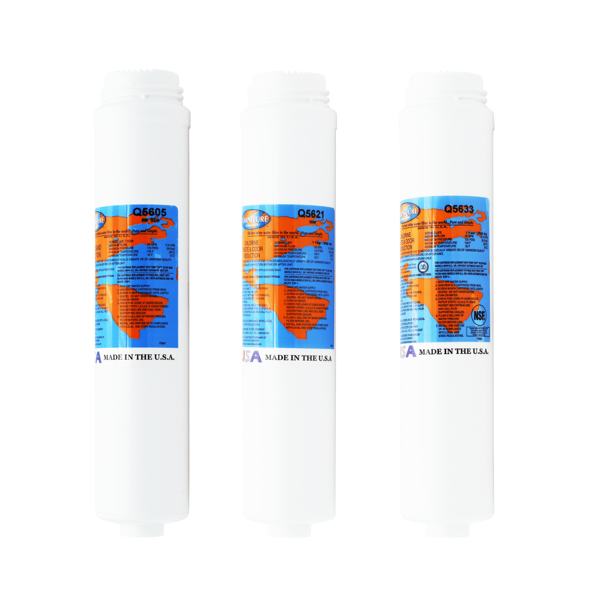 PuROTwist 4000 RO Filter Replacement Kit - Membrane Not Included YS-PURO4T36 - ESP Water