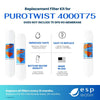 PuROTwist 4000T75 Replacement Filter Kit - Membrane Sold Separately