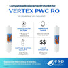 Vertex Water Cooler Filter Kit - RO Membrane Sold Separately