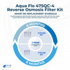 Aqua Flo 475QC-4 RO Filter Replacement Kit with RO Membrane YSM-AF475QC4 - ESP Water
