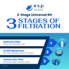 Microline CTA RO Filter Replacement 3 - Stage Kit for Ultimate, Rayne and Real Goods Reverse Osmosis Systems with RO Membrane YSM-MICC3 - ESP Water