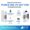 PuROLine PL50T100 RO Replacement Filter Kit with RO Membrane