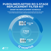 Kit de filtres de remplacement pour osmose inverse PuROLine PL50T100 avec membrane d'osmose inverse