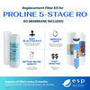 Proline 5-stage RO Filter Replacement Kit with RO Membrane