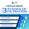 PuROTwist 3000 RO Filter Replacement Kit with 36 GPD Membrane