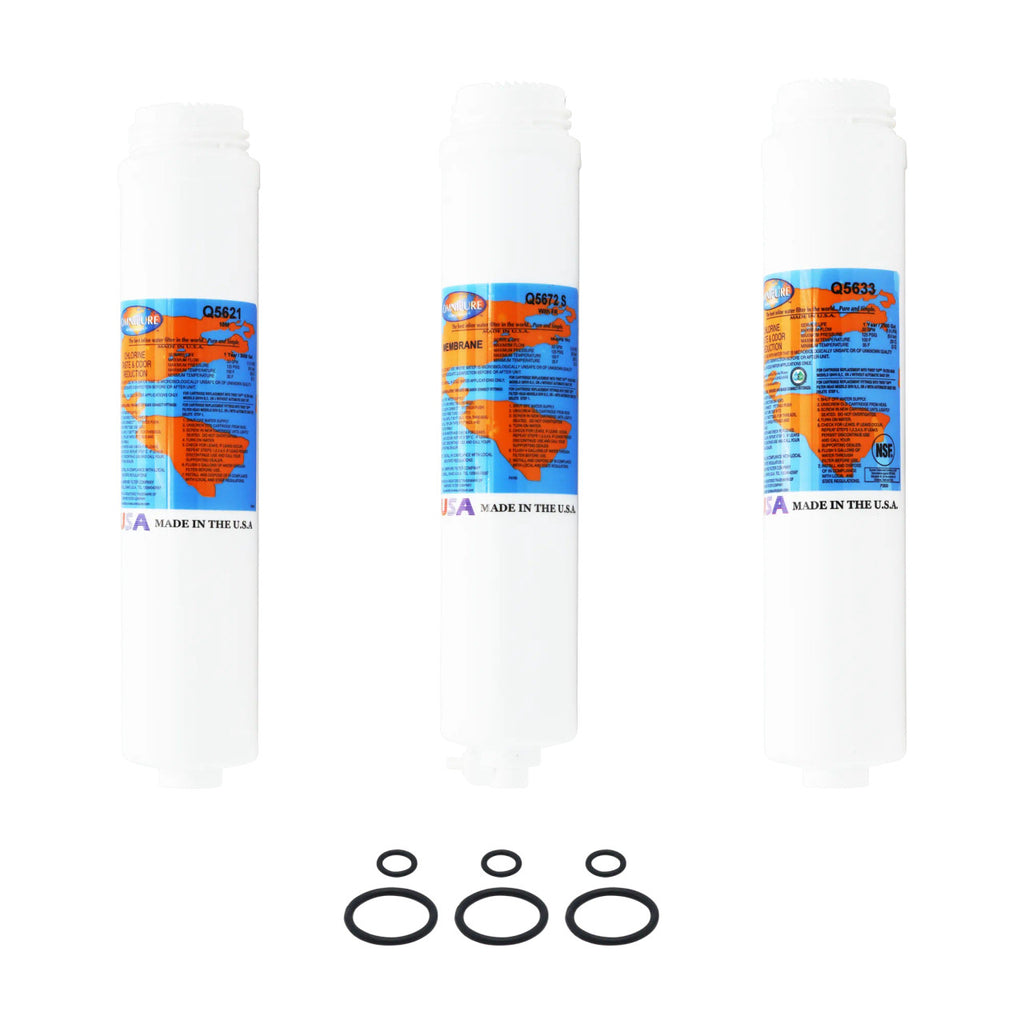 1-Year Filter Replacement Kit with 36 GPD Membrane for PuROTwist 3000 Reverse Osmosis Membrane YSM-PURO3T36