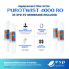 PuROTwist 4000 RO Filter Replacement Kit with 36 GPD Membrane YSM-PURO4T36 - ESP Water