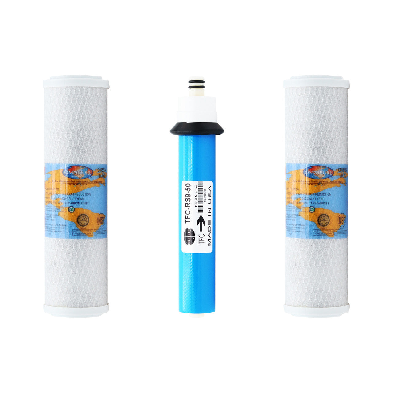 1-Year Replacement Filter Kit with Membrane for RainSoft UF50 Reverse Osmosis System YSM-RSUF50