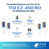 Kit de filtro RO compatible con TGI EZ-450 con membrana de 50 GPD