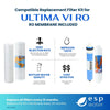 Ultima VI Compatible RO Replacement Filter Kit with 50 GPD Membrane