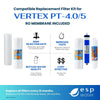 Vertex PT-4.0/5 Filter Replacement Kit with RO Membrane