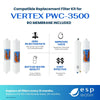 Vertex PWC-3500 Filter Replacement Kit with RO Membrane