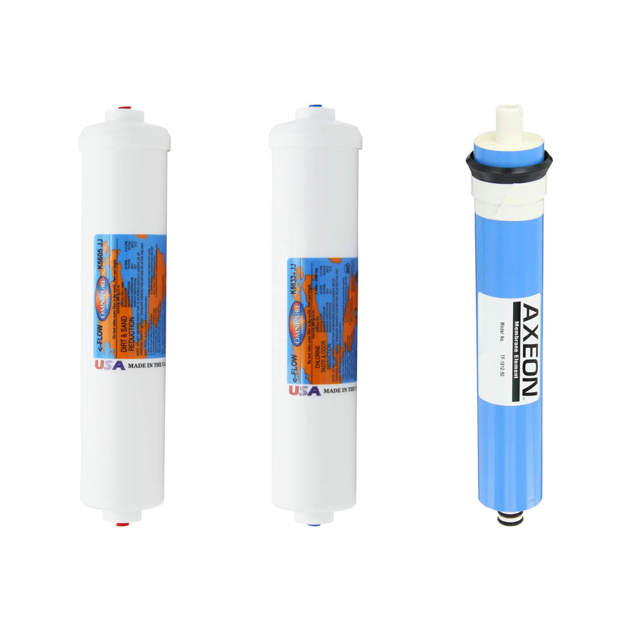 Vertex Reverse Osmosis Filter Replacement Annual Kit with RO Membrane for PWC-400 PWC-500 PWC-600 PWC-1000 PWC-1010 PWC-1500 PWC-1800 PWC-2000 YSM-VERPWC