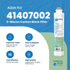 Aqua Flo 41407002 carbon block filter benefits for reducing chlorine, taste and odor