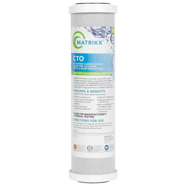 Matrikx CTO 5-Micron Chlorine Chloramine Filter 2.5