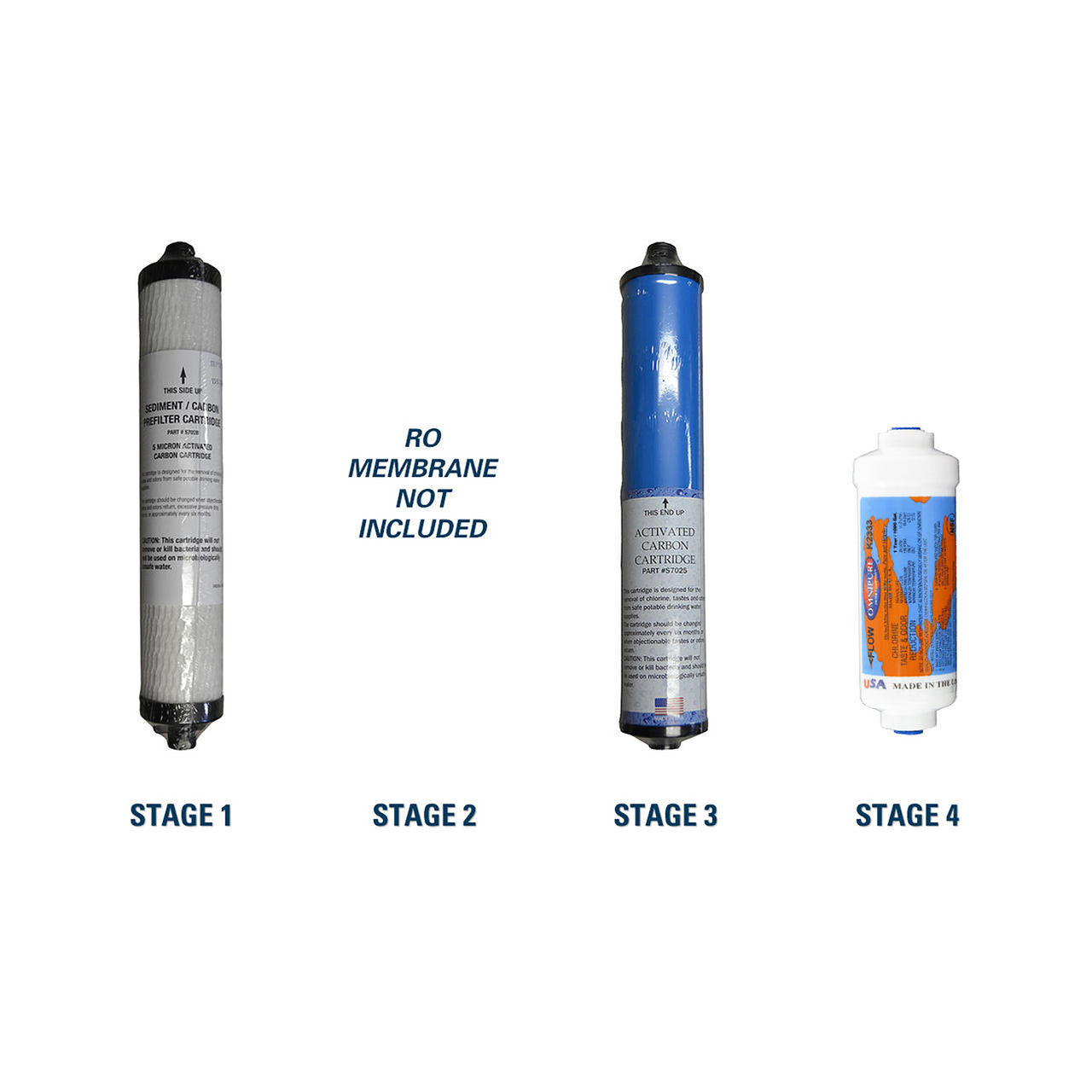 Microline TFC-25D Replacement Filter Kit -Reverse Osmosis Membrane Sold Separately YS-MIC25D