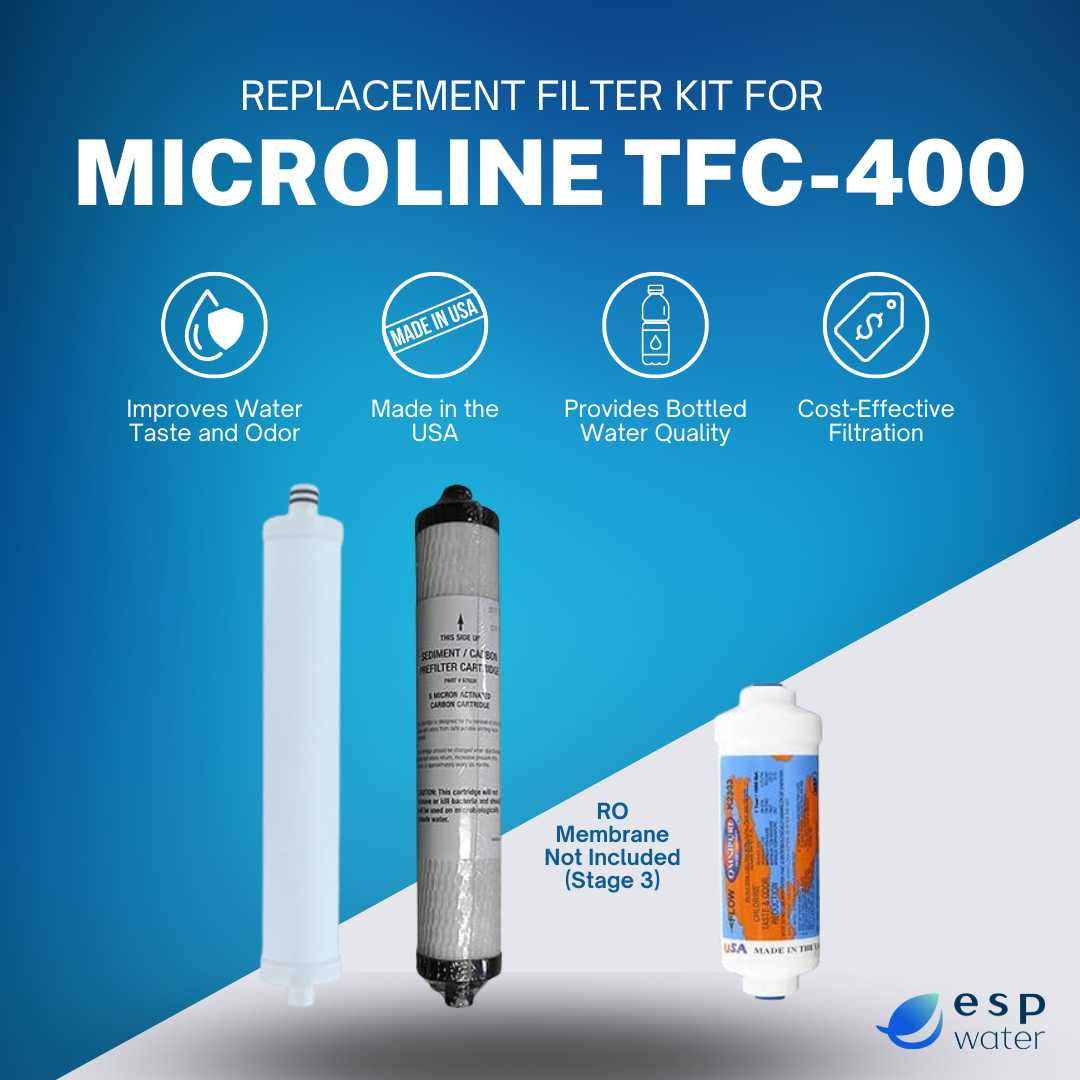 Replacement Filter Kit for Microline TFC-400 Reverse Osmosis System RO Membrane Sold Separately YS-MIC400