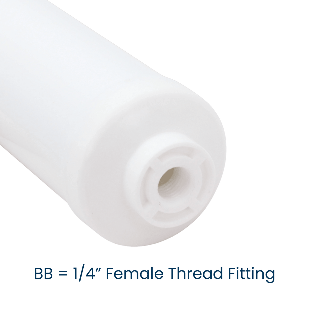 Omnipure CL10ROT33-BB inline carbon filter with 1/4-inch female thread connection