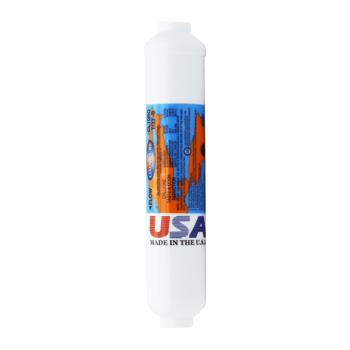 Omnipure CL10ROT33 Inline Carbon Filter GAC 5 Mic 2