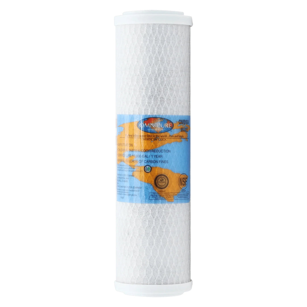 Omnipure OMB934-5m 5-micron carbon block filter for standard 10-inch water filter housings