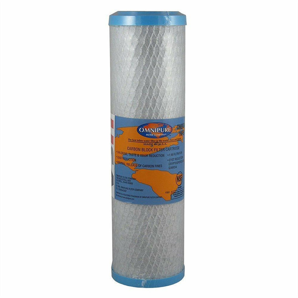 Omnipure Omnipure 2.5 x 10 1 Mic Carbon Block Filter w/ Lead Reduction OMB934-1mL OMB934-1mL