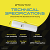 Ready Water RW-SED2510050 5-micron 2.5 x 10 inch sediment filter specifications